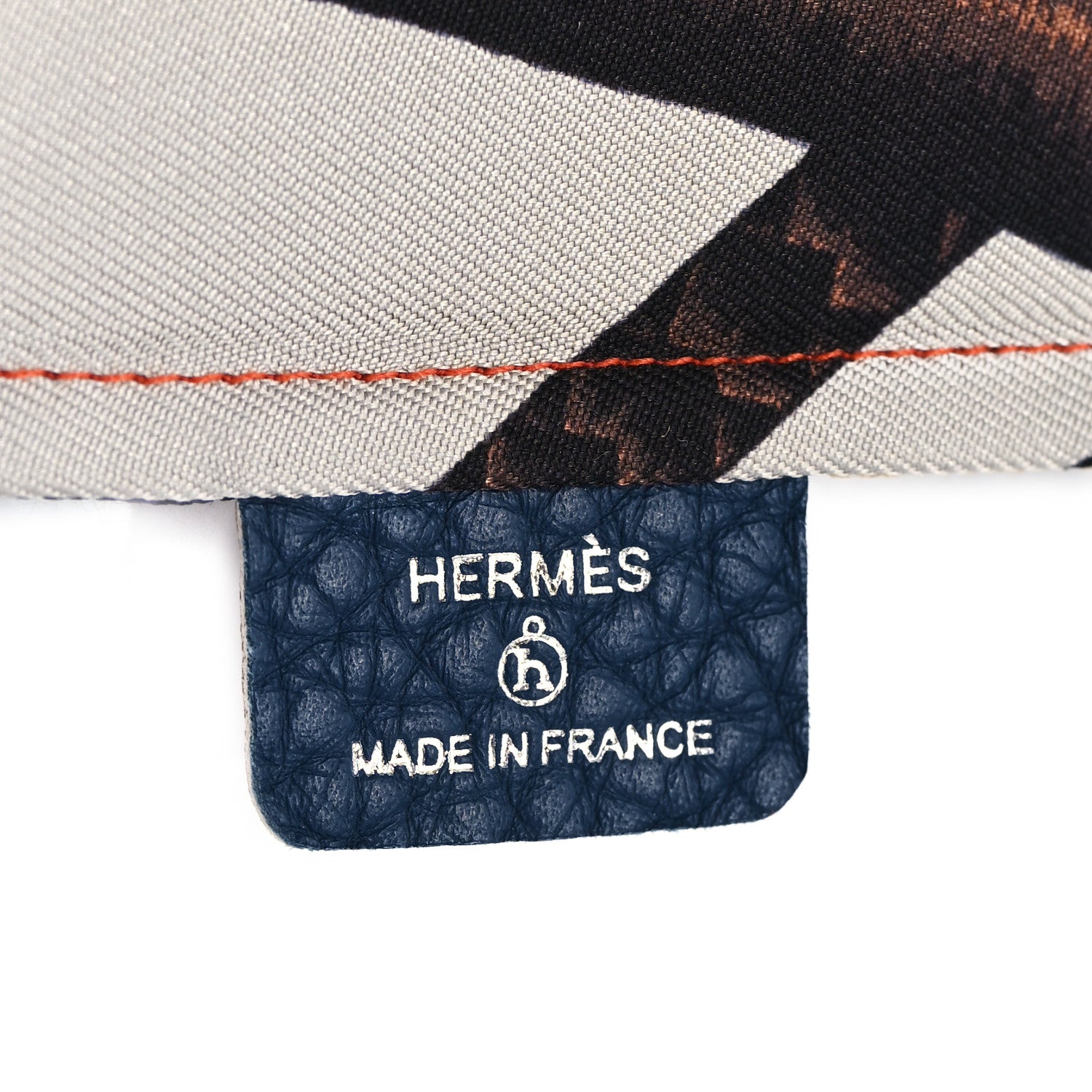 Hermes Silk Lambskin Reversible Petit H Housse De Sac Casaque Bag Cover 7 of 7