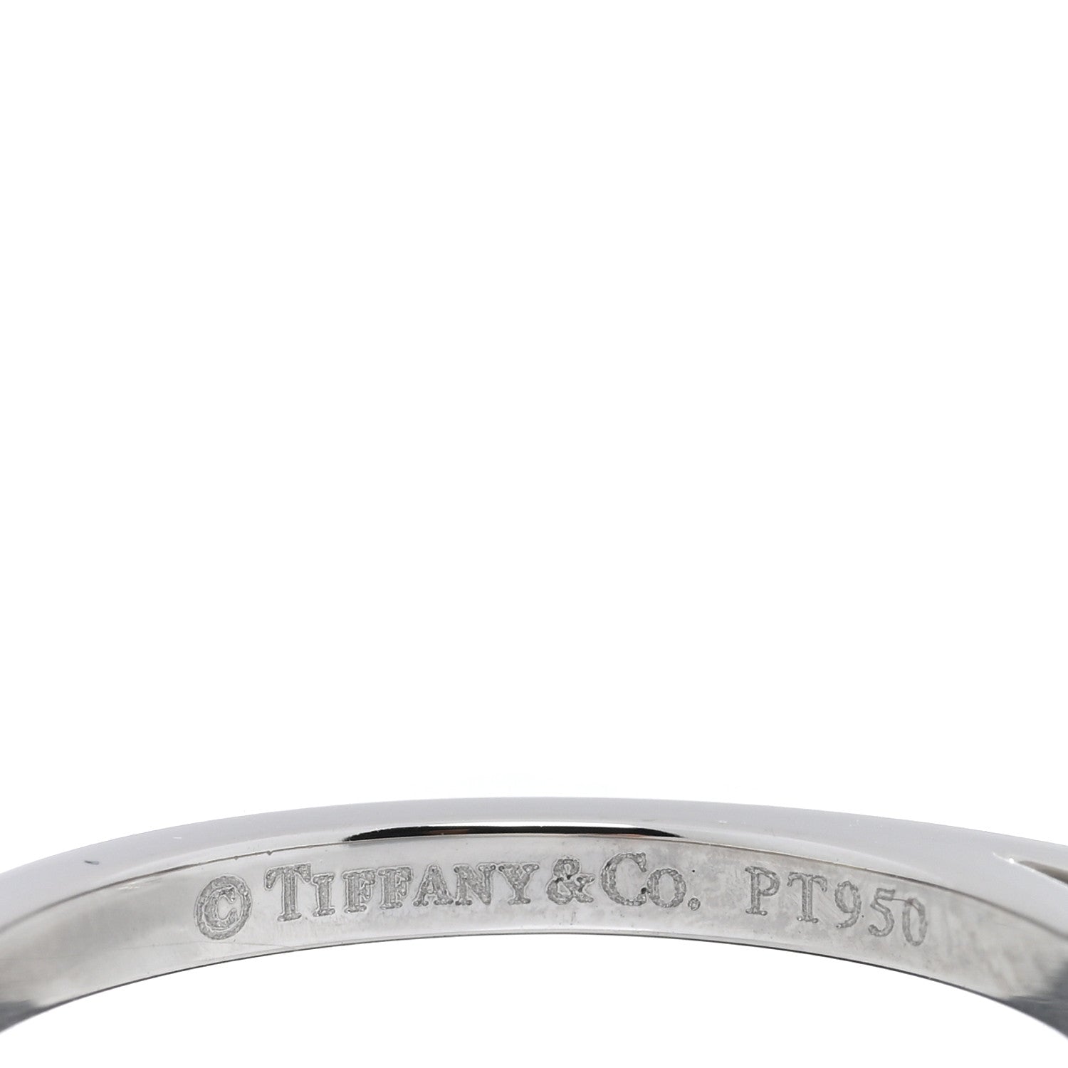 Tiffany Platinum Diamond .18ct Grace Engagement Ring 47 4 4 of 4