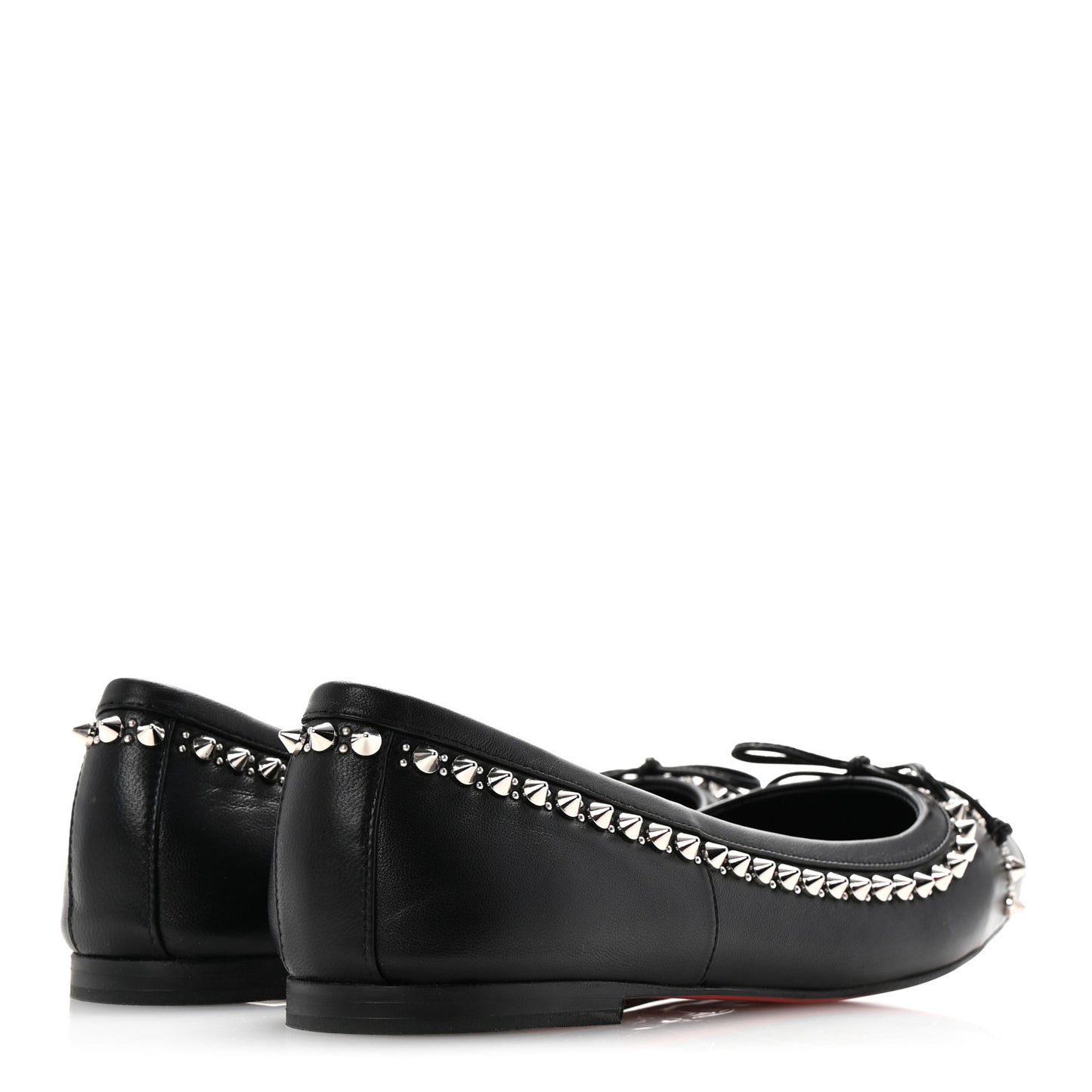 Nappa Studded Mamadrague Flats 39.5 Black
