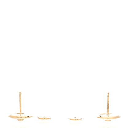 Cartier 18K Yellow Gold Diamond Mother of Pearl Amulette de Cartier Earrings 3 of 6