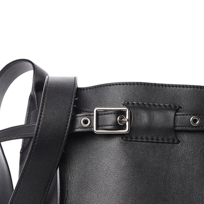 Celine Smooth Calfskin Long Strap Big Bucket Bag Black 8 of 11