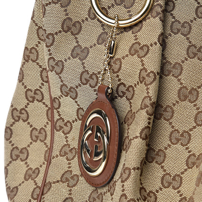 Gucci Monogram Large Sukey Tote Brown 15 of 15