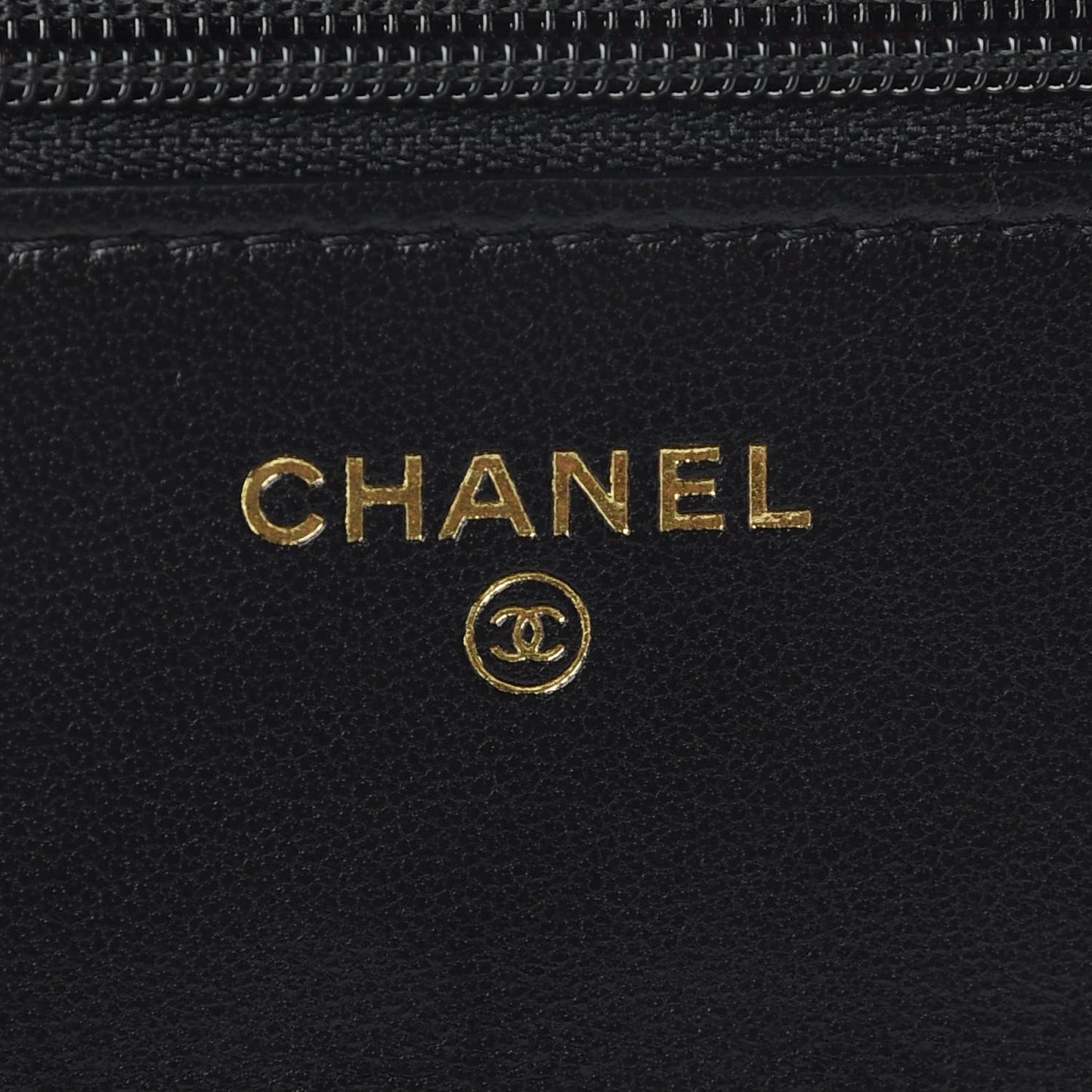 Lambskin Quilted Chanel 19 Wallet On Chain WOC Black