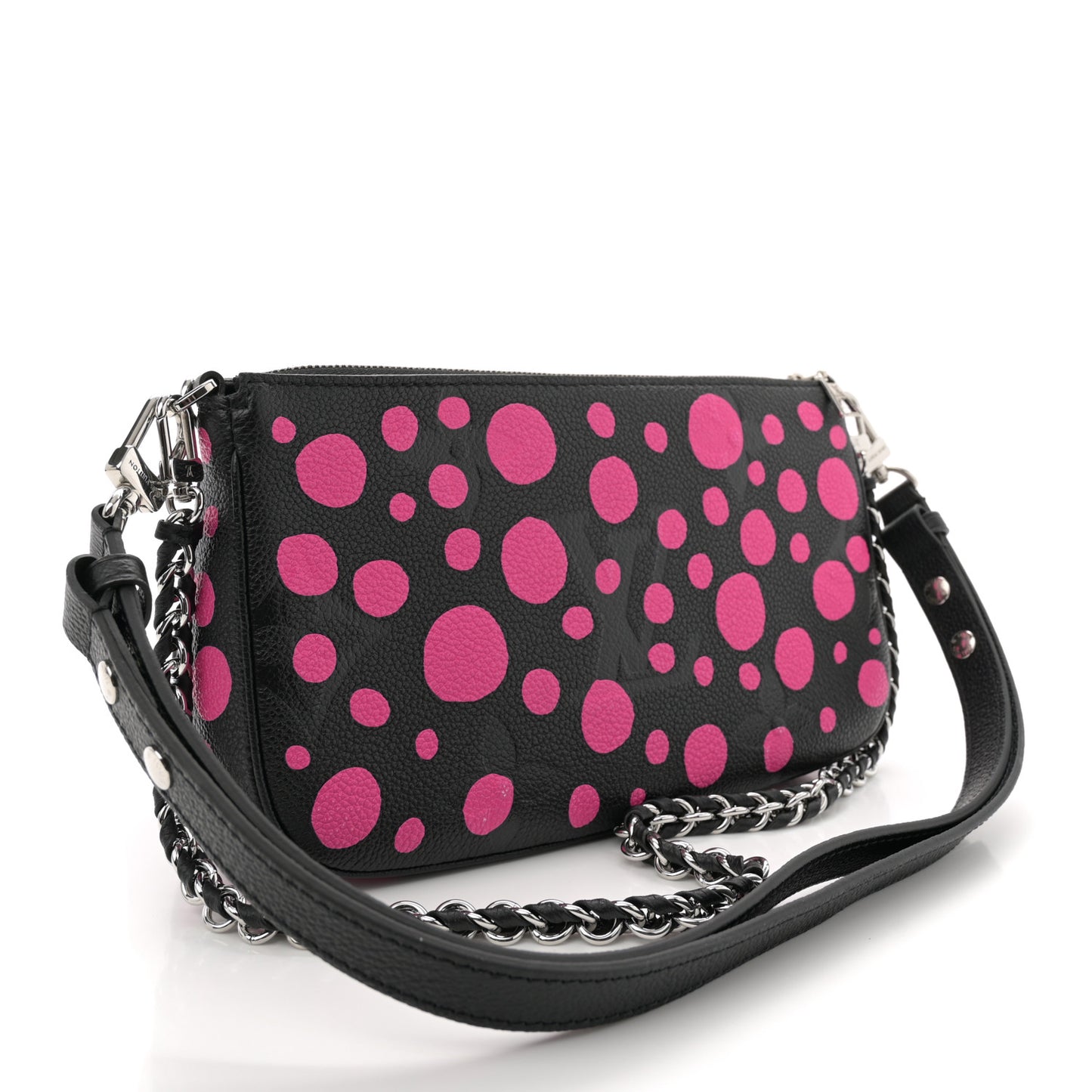 LV X YK Empreinte Multi Pochette Accessories Black Fuchsia