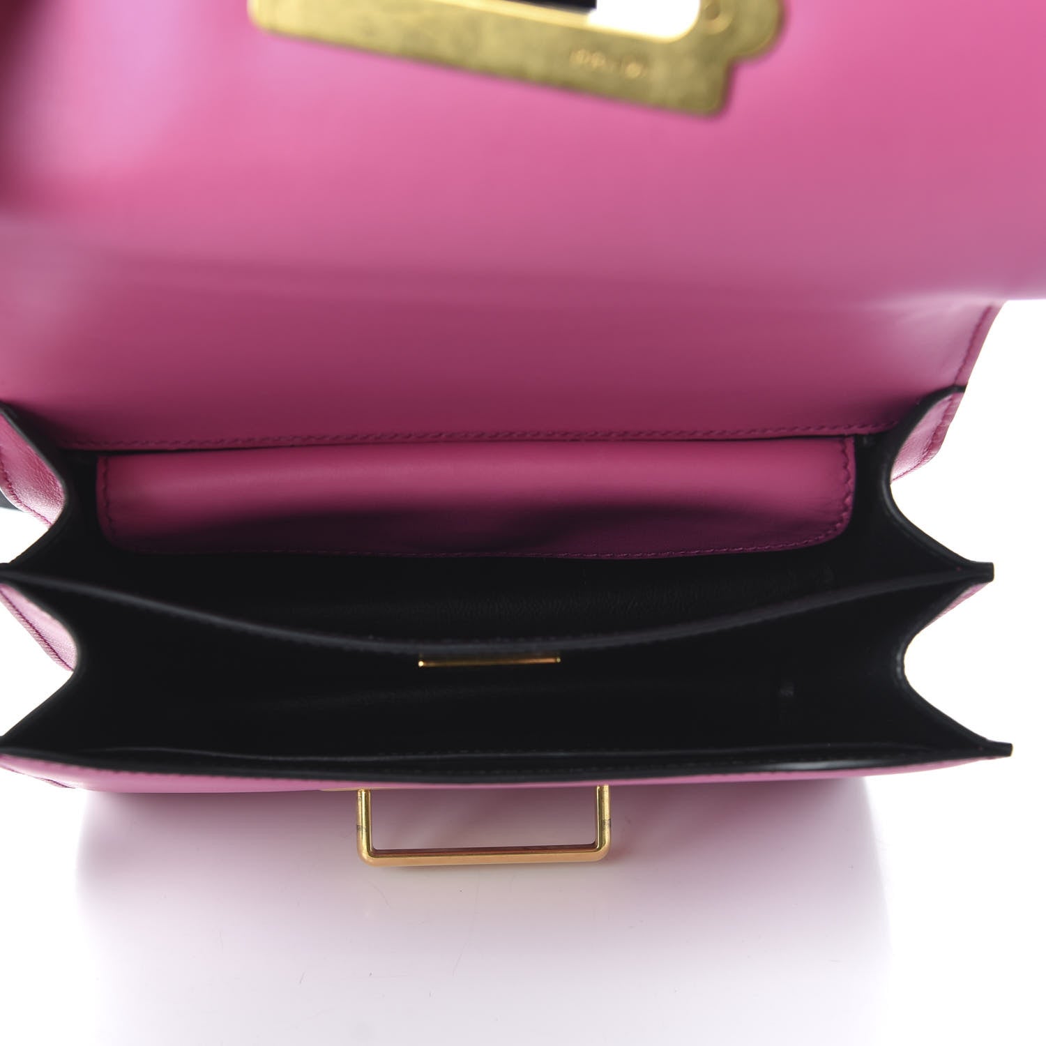 Prada City Calf Saffiano Cahier Bag Fuxia Black 5 of 9