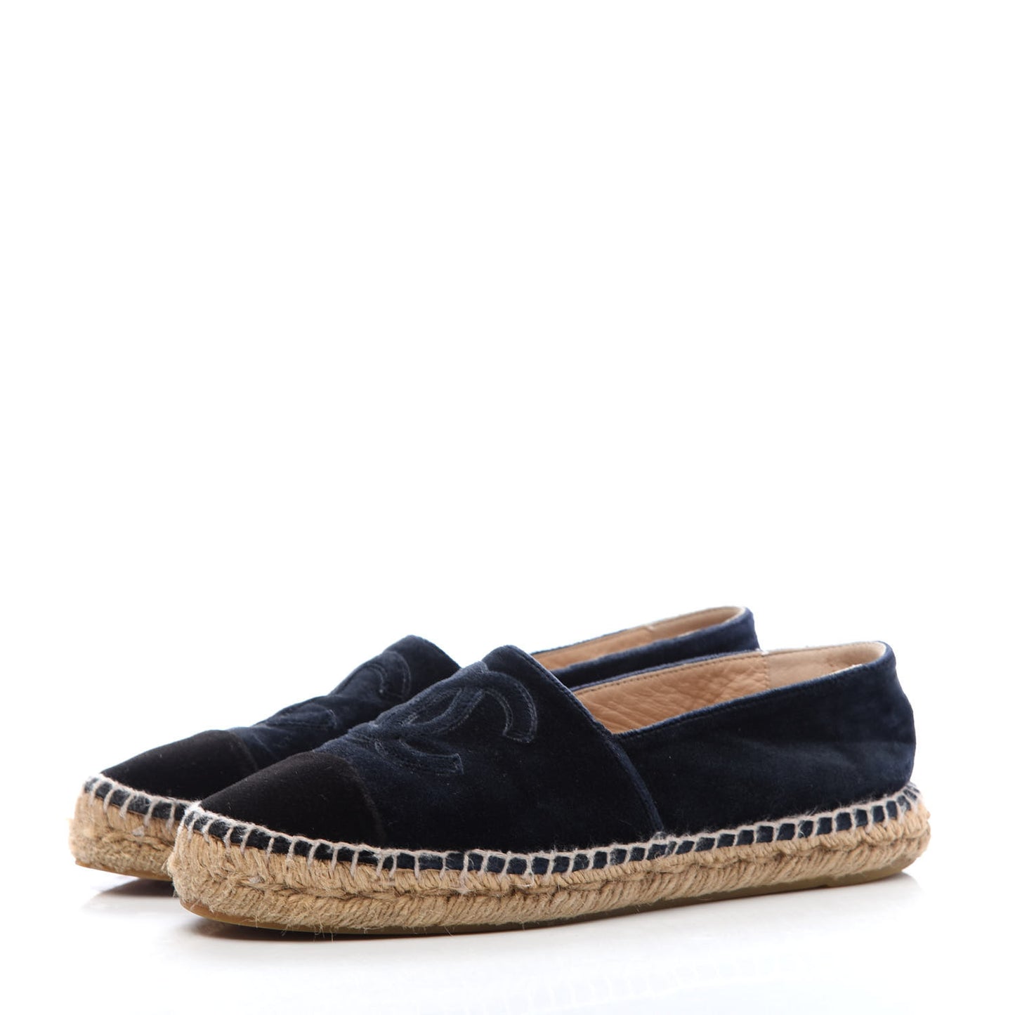 Velvet CC Espadrilles 37 Dark Navy Black