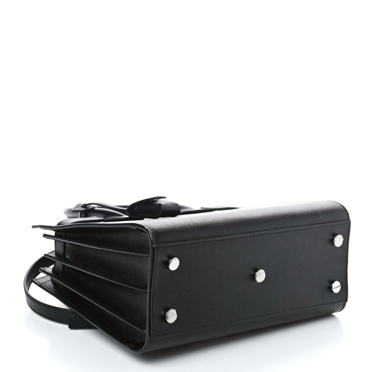 Saint Laurent Grained Calfskin Baby Sac De Jour Black 4 of 9