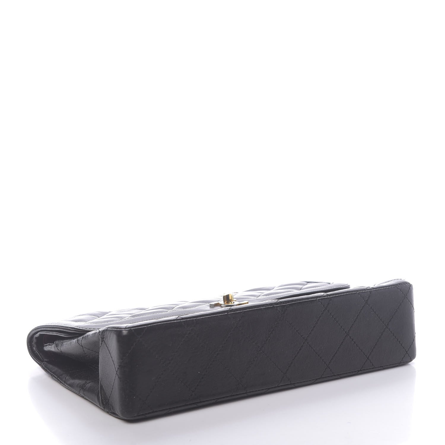 Chanel Lambskin Quilted Medium Double Flap Black 5 of 13