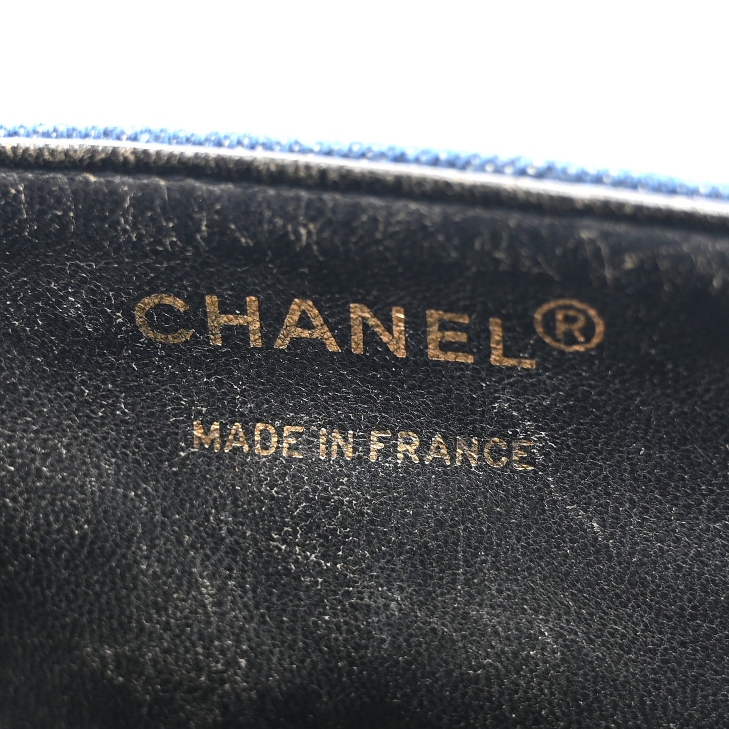 Denim Quilted Small Flap  Blue