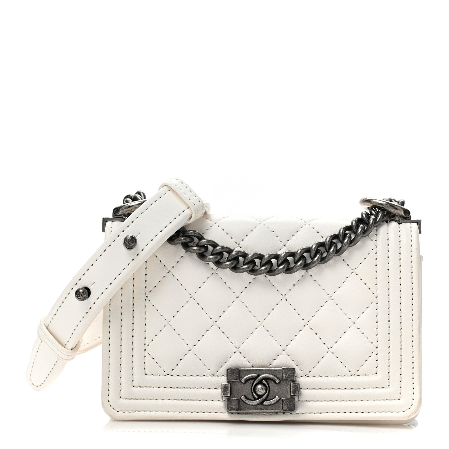 Chanel Lambskin Calfskin Tweed Success Story Set of 4 Minis Bags White 41 of 53