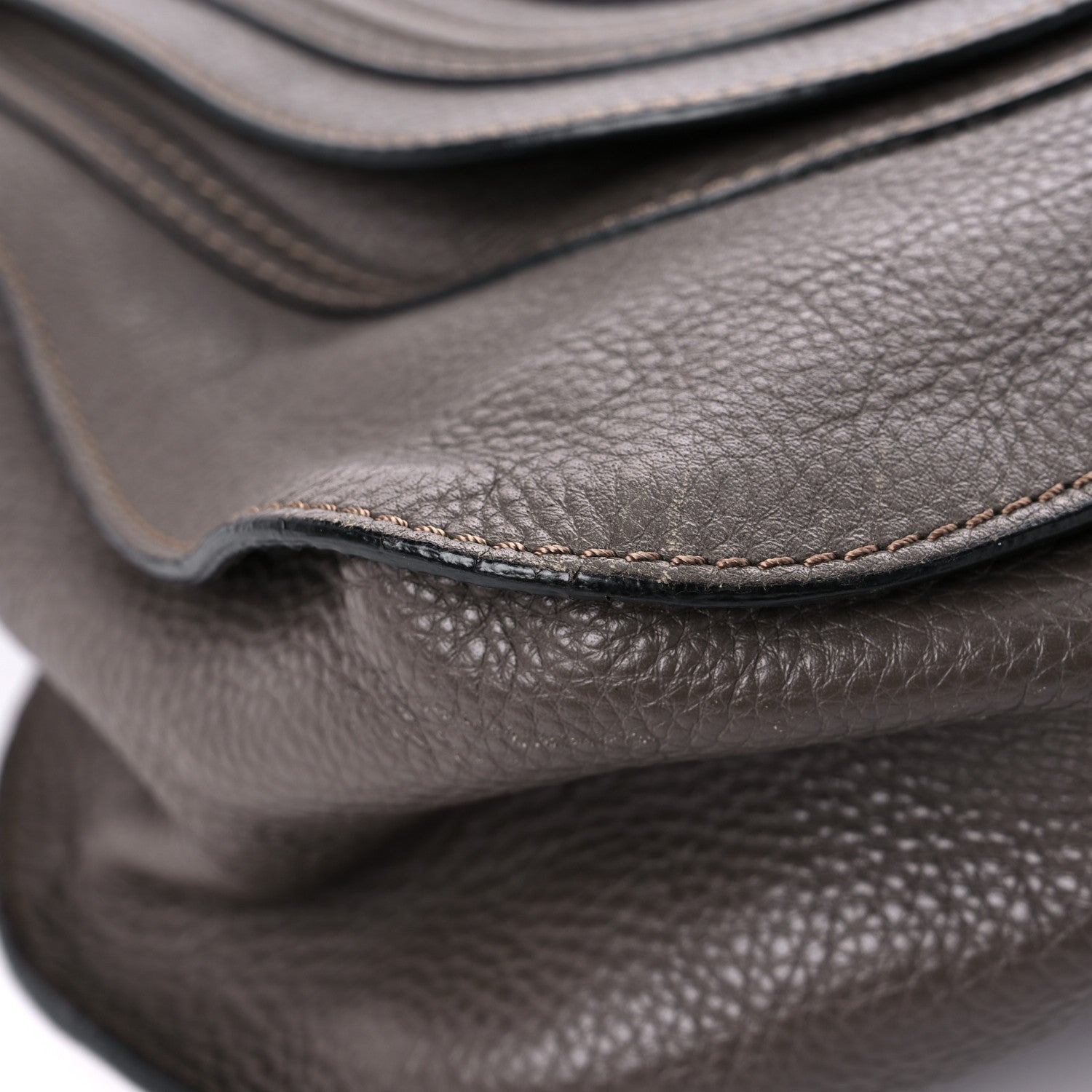 Chloe Calfskin Large Marcie Satchel Truffle 7 of 30