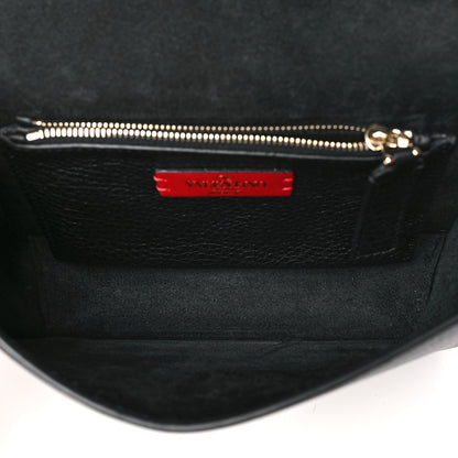 Valentino Garavani Vitello Rockstud Side Slip Crossbody Black 5 of 9