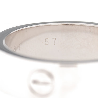 Cartier 18K White Gold 5.5mm LOVE Ring 57 8 3 of 5