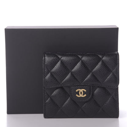 Chanel Caviar Quilted Compact Flap Wallet Black 9 of 9