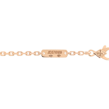Van Cleef & Arpels 18K Rose Gold Mother Of Pearl Lucky Spring Plum Blossom Bracelet 4 of 5