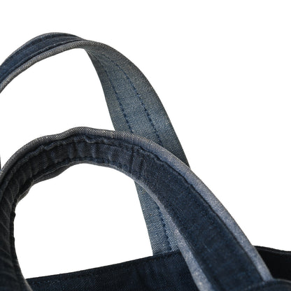 Chanel Denim Medallion Quilted Drawstring Bag Blue 14 of 14