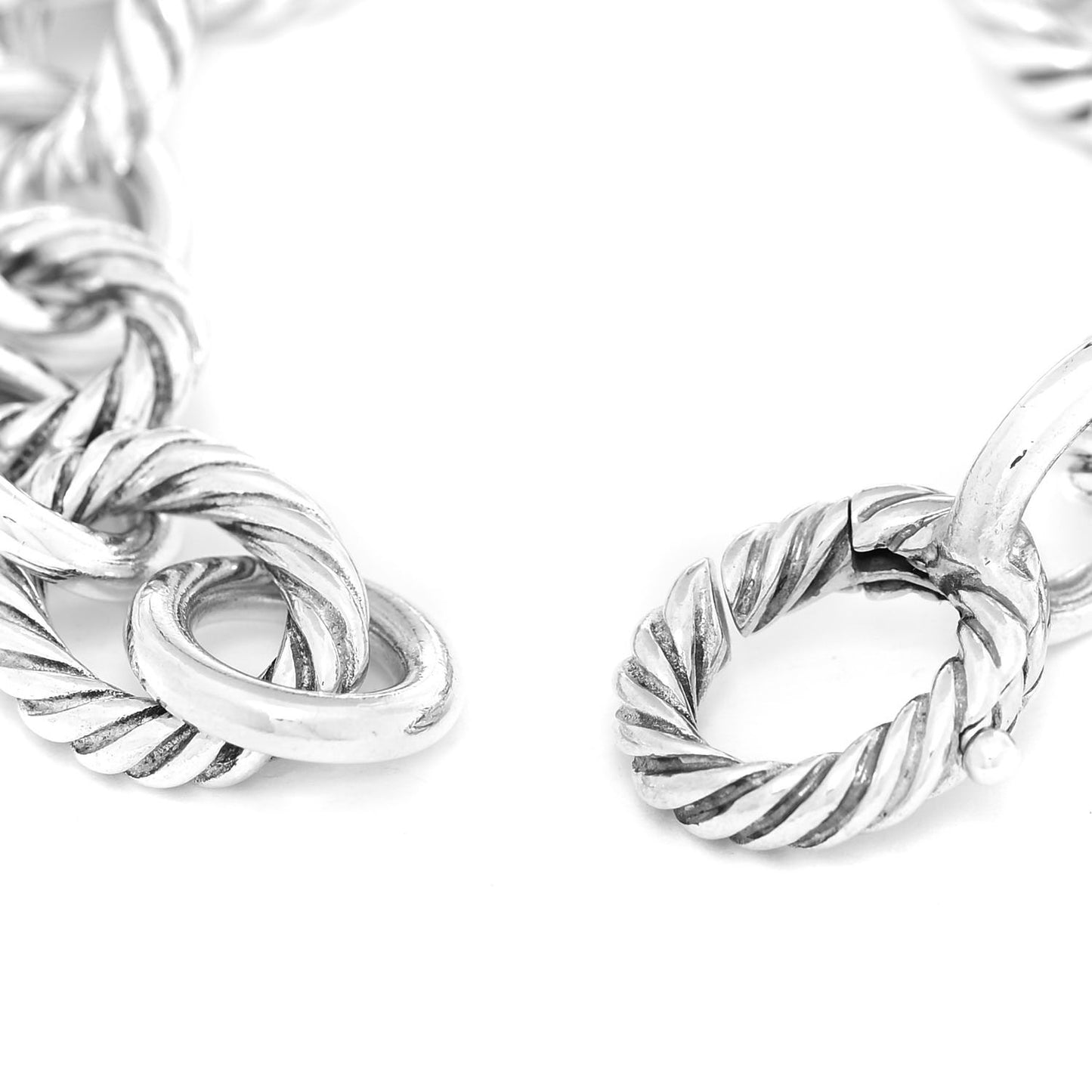 Sterling Silver 12mm Large Oval Link Bracelet