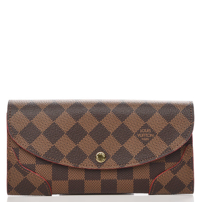 Louis Vuitton Damier Ebene Caissa Wallet Cherry 1 of 9