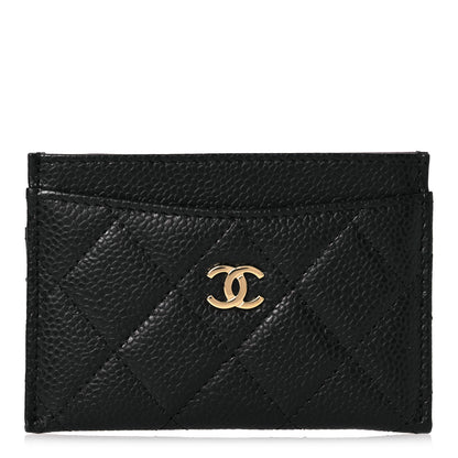 Chanel Caviar Quilted Card Holder Black 1 of 10