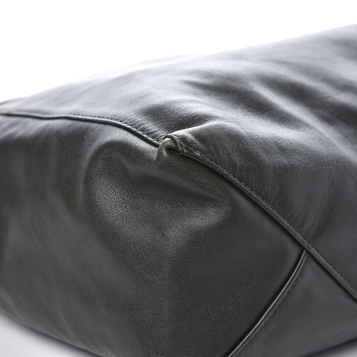 Celine Lambskin Vertical Bi-Cabas Grey Green 9 of 13
