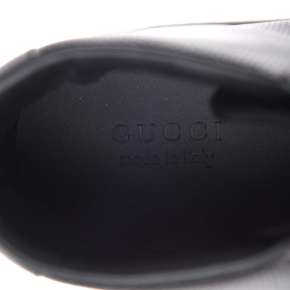 Gucci Calfskin Mens Web High Top Sneakers 12 Black 6 of 7