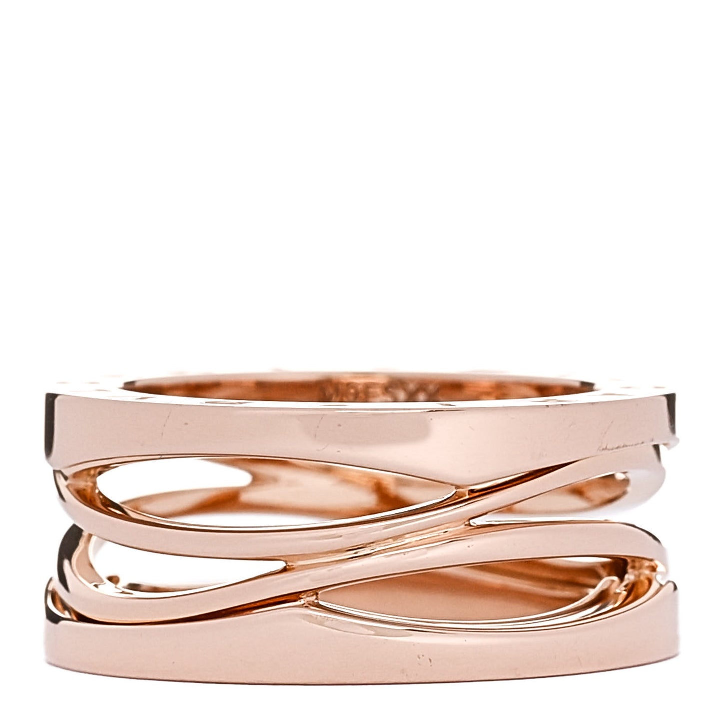 18K Rose Gold B.Zero1 Legend Three-Band Ring 53 6.25