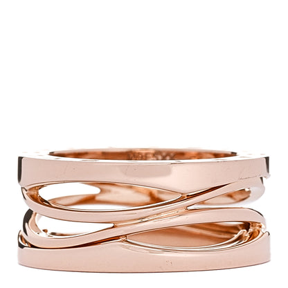 Bulgari 18K Rose Gold B.Zero1 Legend Three-Band Ring 53 6.25 1 of 6