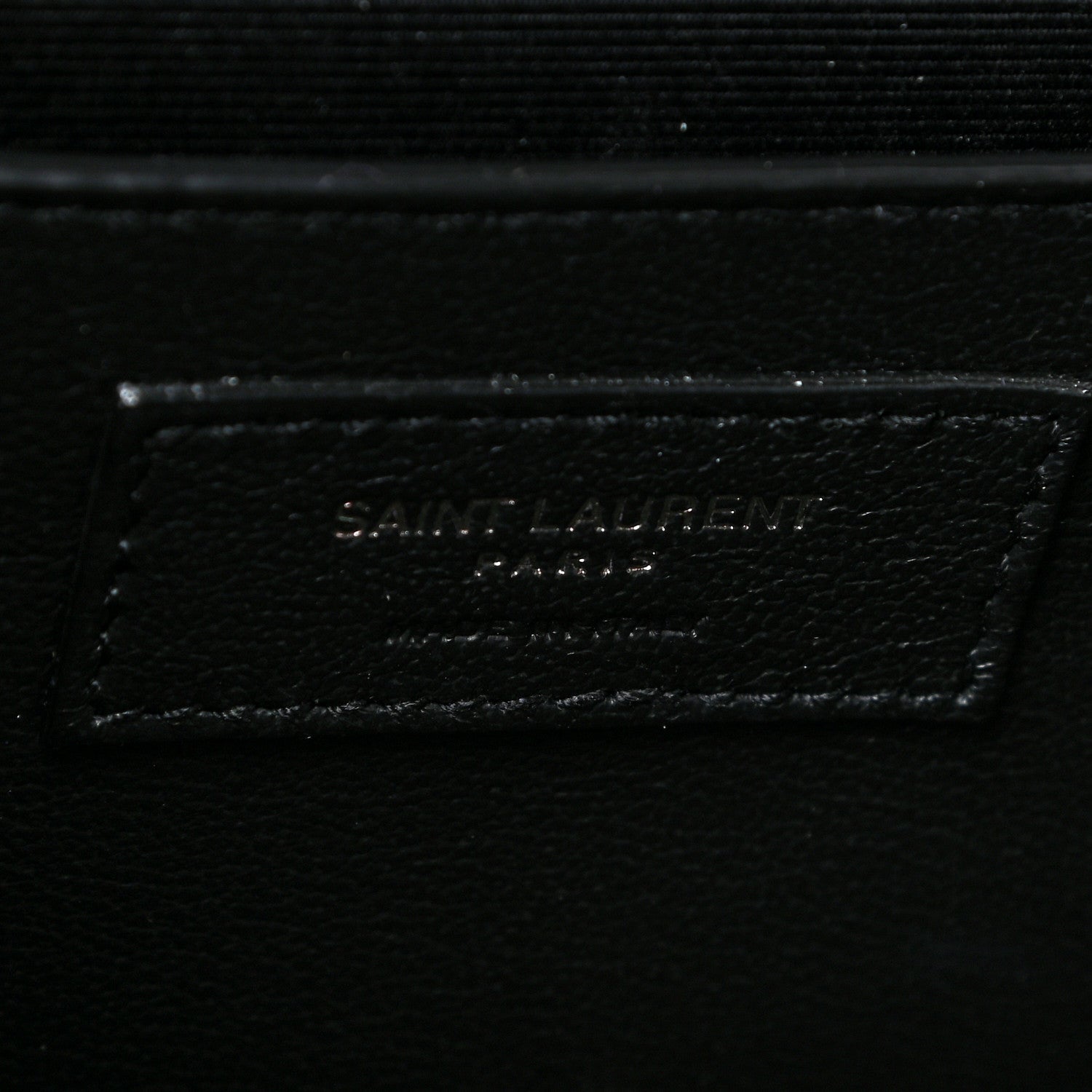 Saint Laurent Grain De Poudre Textured Mixed Matelasse Triquilt Medium Monogram Satchel Black 7 of 13