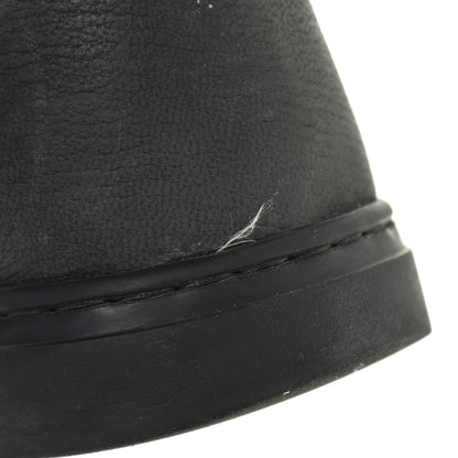 Chanel Suede Calfskin Goatskin Tweed High Top Sneakers 37 Black 12 of 13