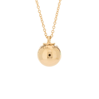 Tiffany 18K Rose Gold 12.75mm HardWear Ball Pendant Necklace 5 of 8