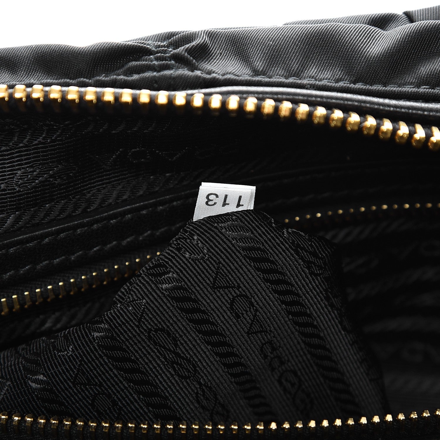 Prada Tessuto Nylon Gaufre Shopping Satchel Black 9 of 10