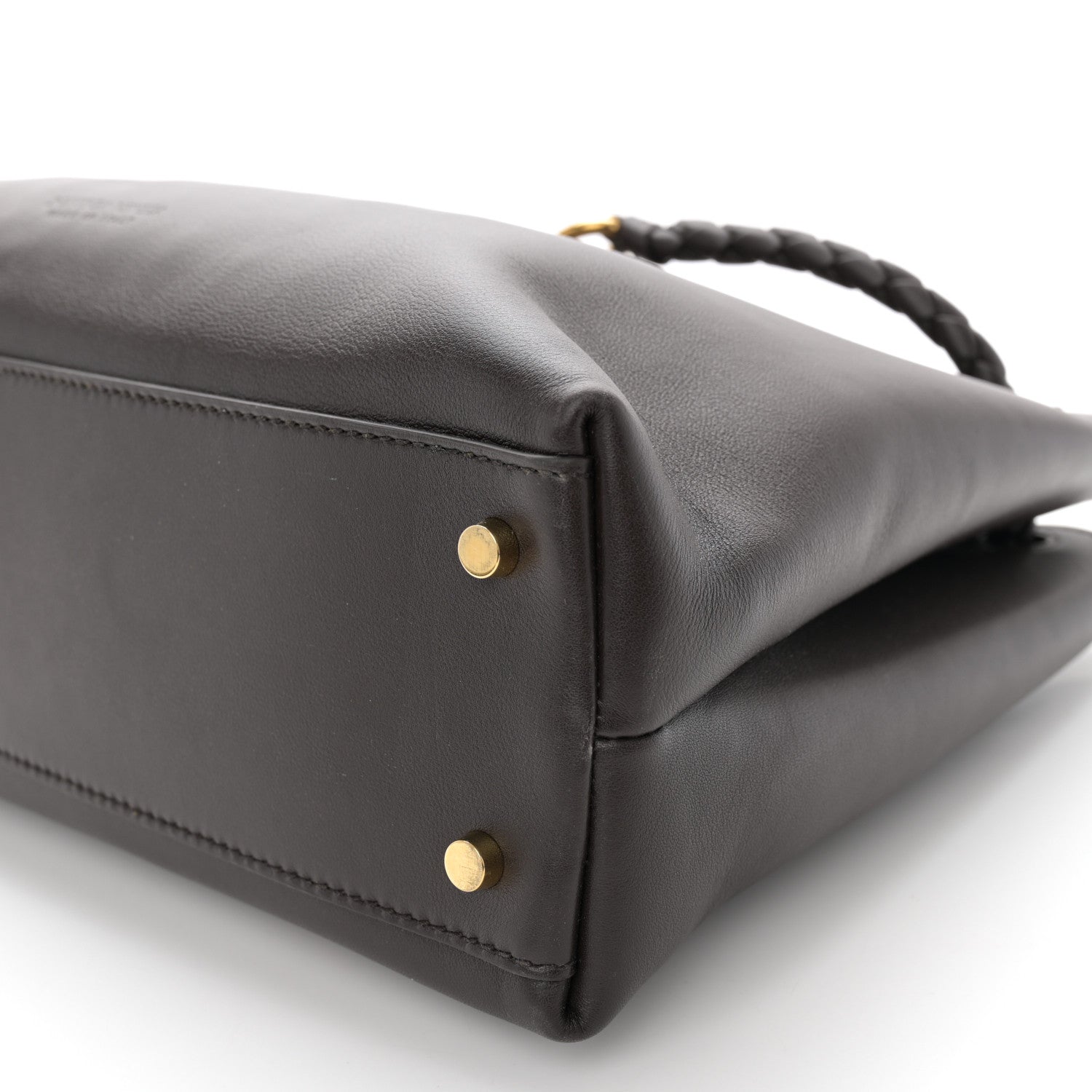 Bottega Veneta Silky Calfskin Medium Andiamo Shoulder Bag Fondant 10 of 10
