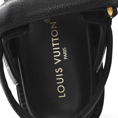 Louis Vuitton Lambskin Sunset Comfort Platform Sandals 39 Black 8 of 9