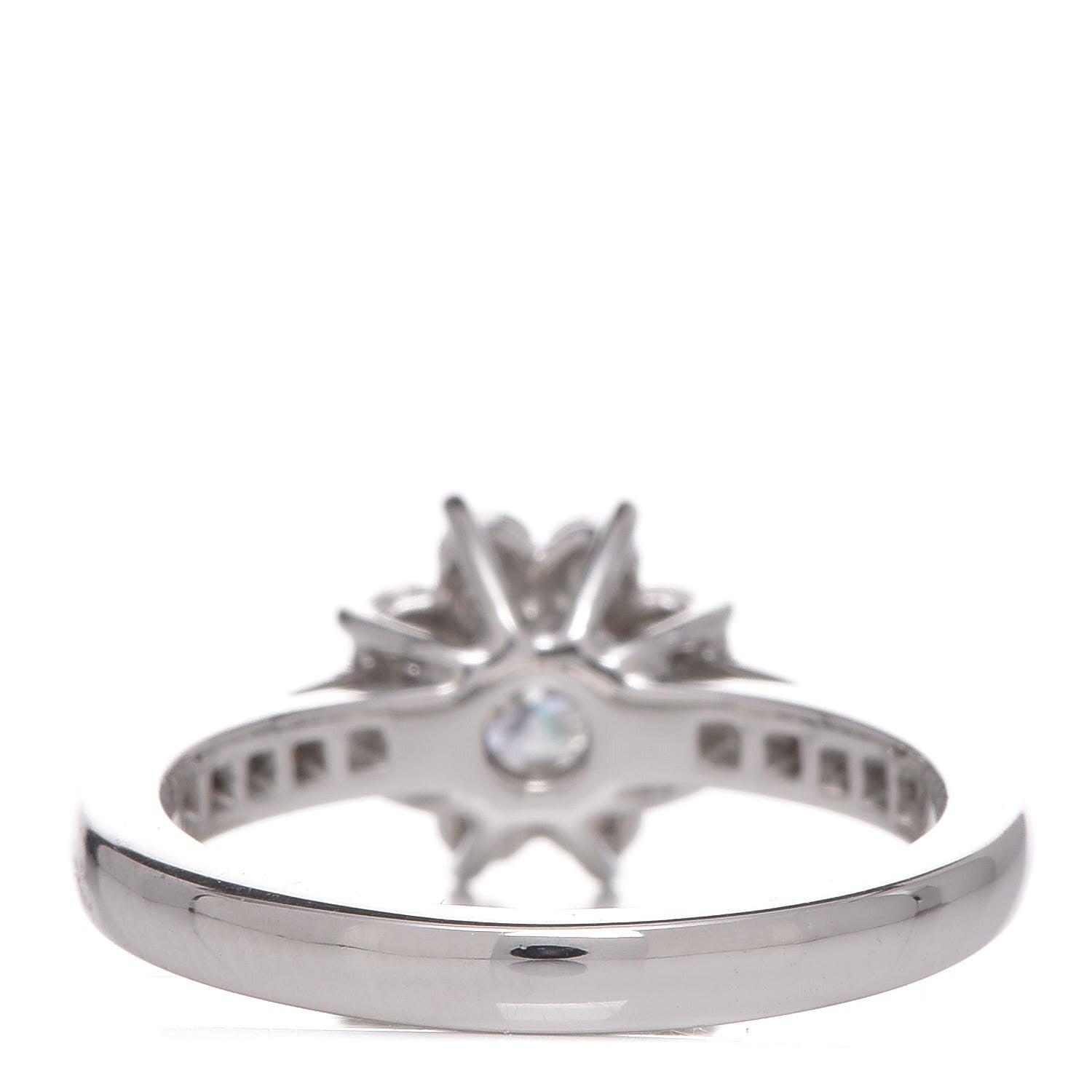 Tiffany Platinum Diamond Flora Ring 48 4.5 4 of 6