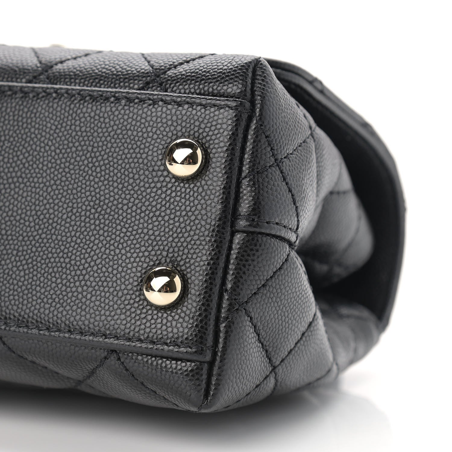 Chanel Caviar Quilted Extra Mini Coco Handle Flap Black 10 of 12