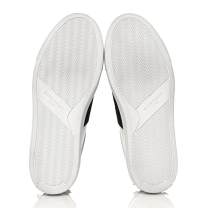 Givenchy Calfskin Band Logo Womens Urban Street Sneakers 38.5 White Black 6 of 10
