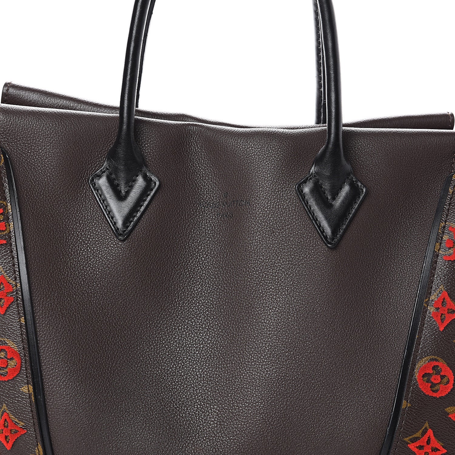 Louis Vuitton Veau Cachemire Tote W PM Chocolate 8 of 10