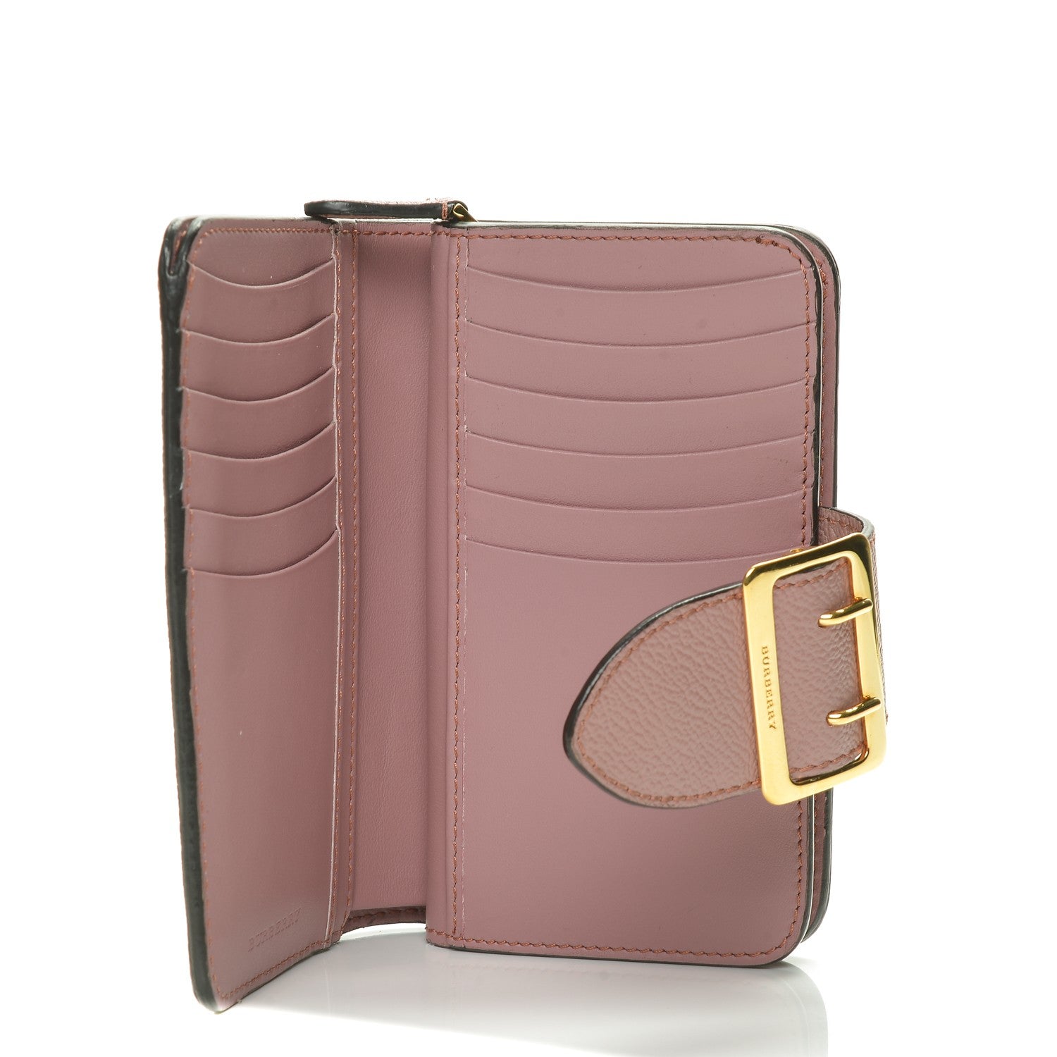 Burberry Grainy Leather Buckle Detail Zip Wallet Dusty Pink 5 of 6
