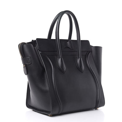 Celine Smooth Calfskin Micro Luggage Black 3 of 16