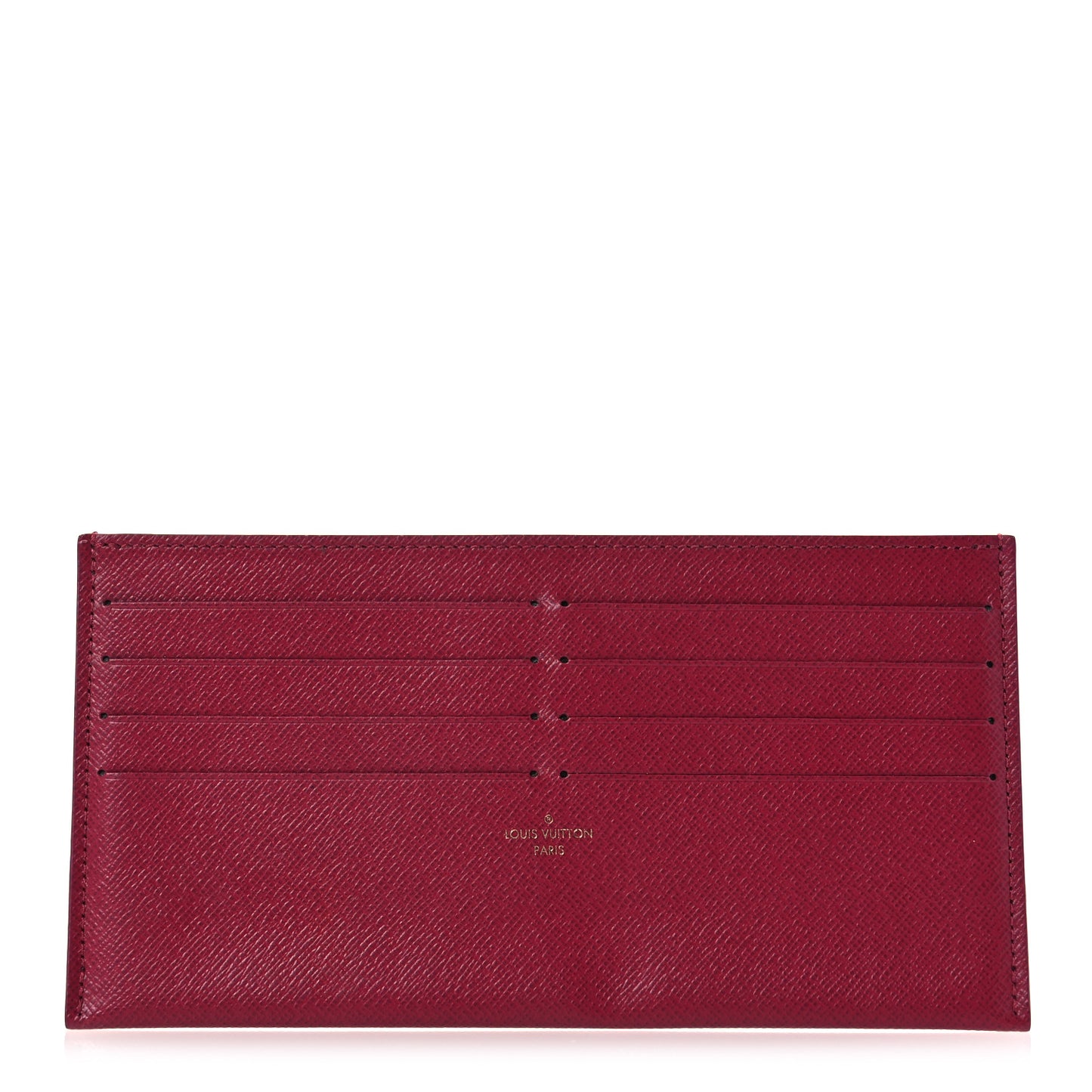 Calfskin Felicie Card Holder Insert Fuchsia