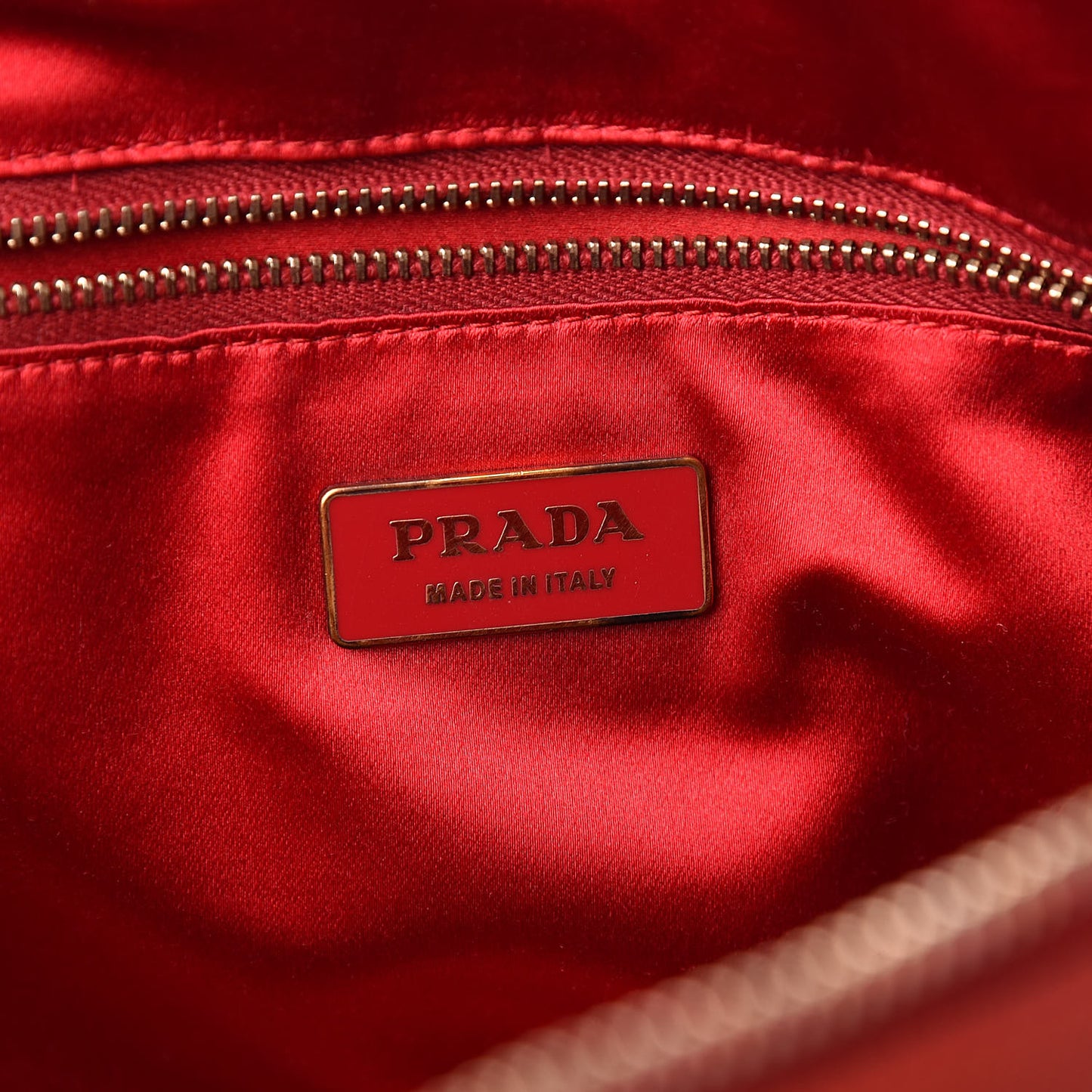 Saffiano Frame Bowler Red