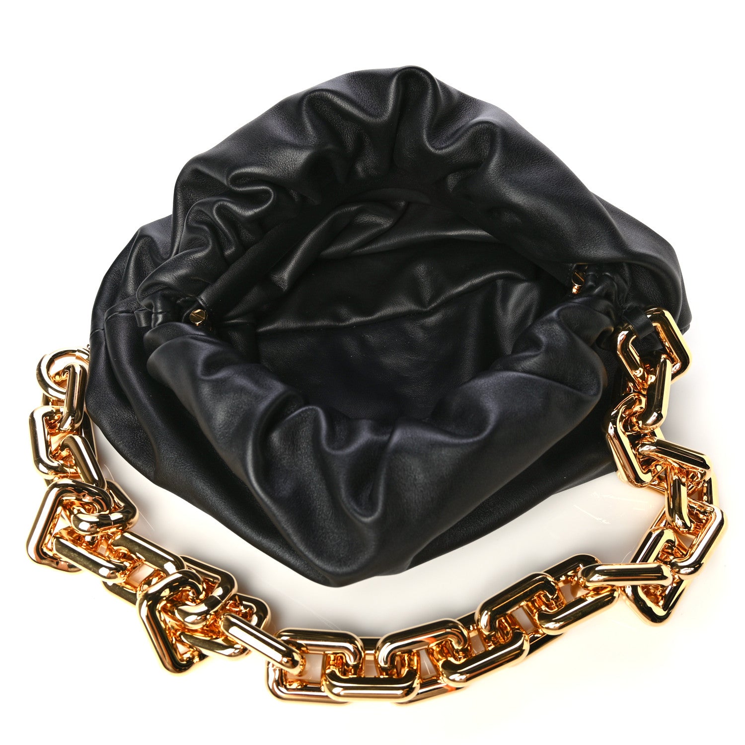 Bottega Veneta Calfskin The Pouch Chain Black 4 of 4