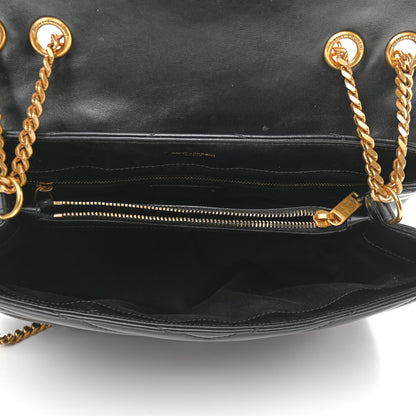 Saint Laurent Calfskin Y Quilted Monogram Medium Loulou Chain Satchel Black 5 of 15