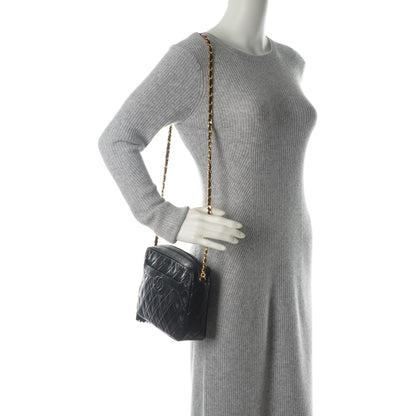 Chanel Lambskin Quilted Tassel Camera Case Black 2 of 10