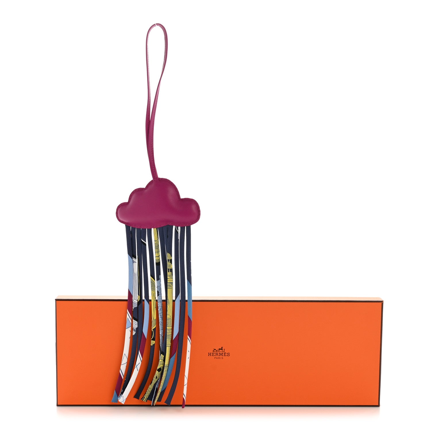 Hermes Swift Silk Cord Petit H Cloud Bag Charm 4 of 4