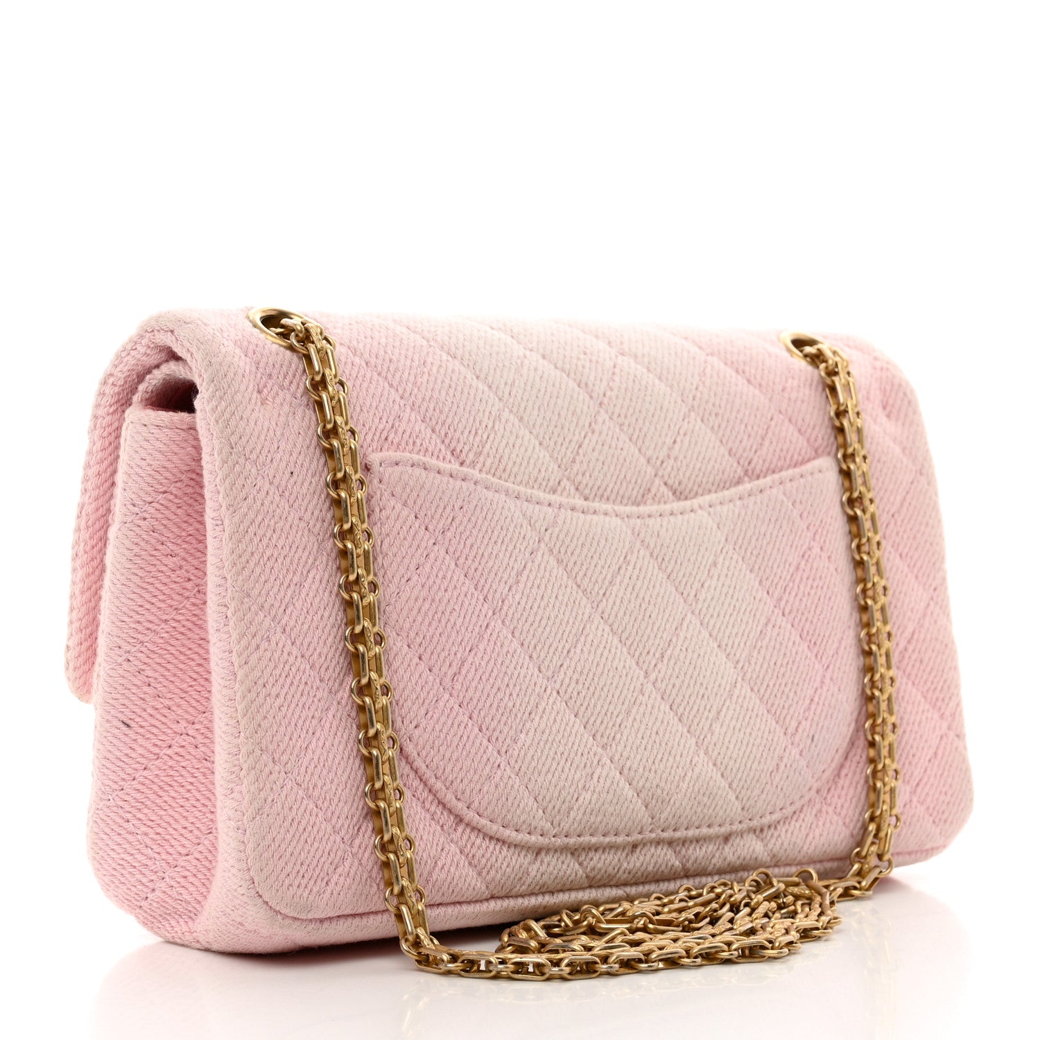 Chanel Ombre Denim Quilted 2.55 Reissue 225 Flap Pink 3 of 12