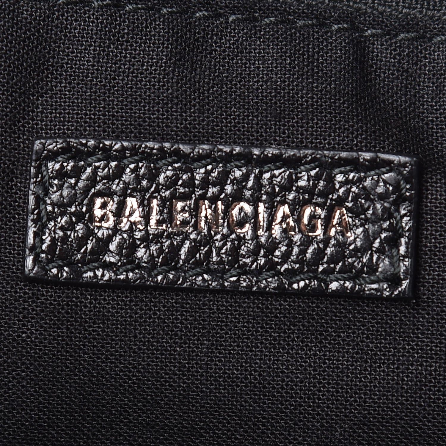 Balenciaga Shiny Grained Goatskin Black Metallic Edge City Black 8 of 10