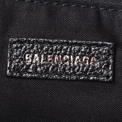 Balenciaga Shiny Grained Goatskin Black Metallic Edge City Black 8 of 10