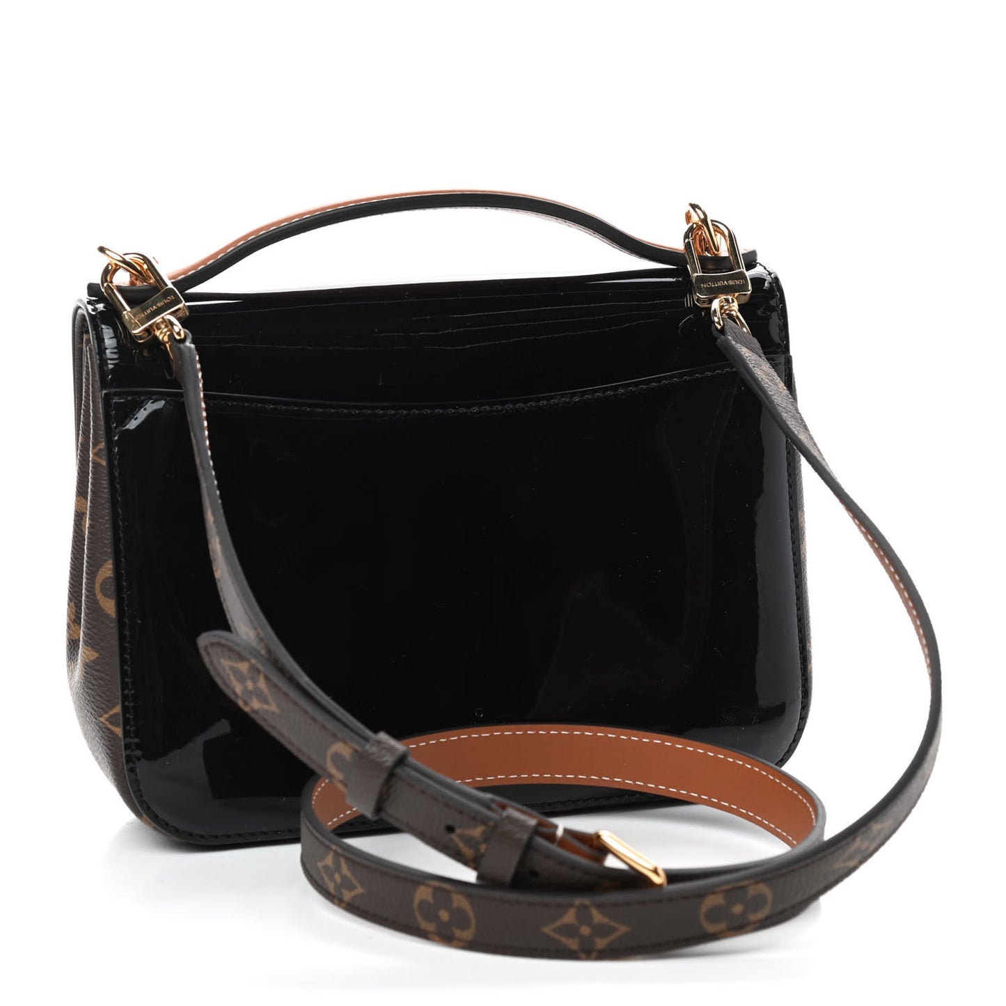 Patent Calfskin Monogram Cherrywood BB Black