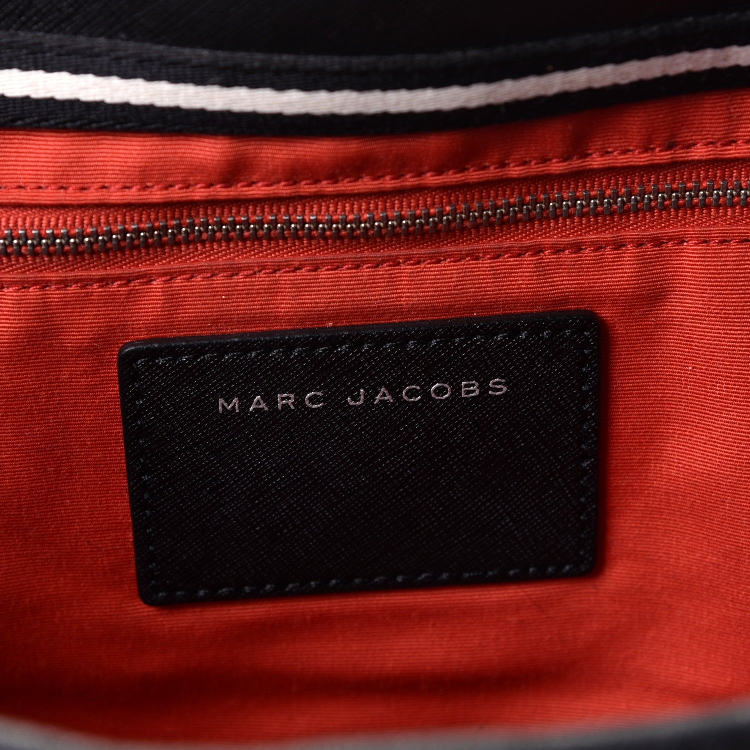 Marc Jacobs Calfskin Embossed Logo East West Shopper Tote Black 5 of 8
